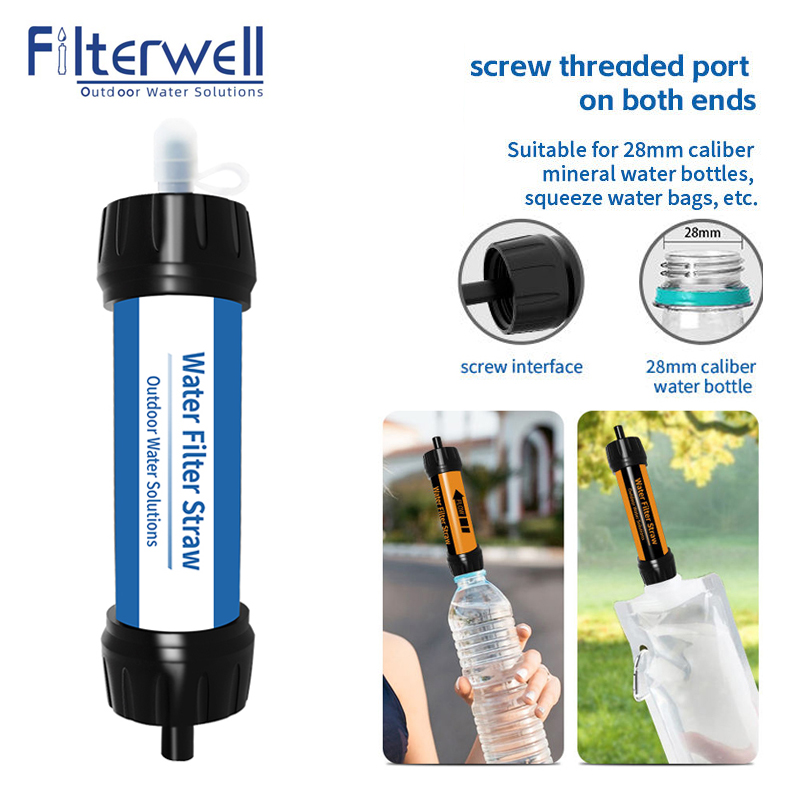 Water Purification Straw - Filterwell Filtr kempingowy Słomka do wody