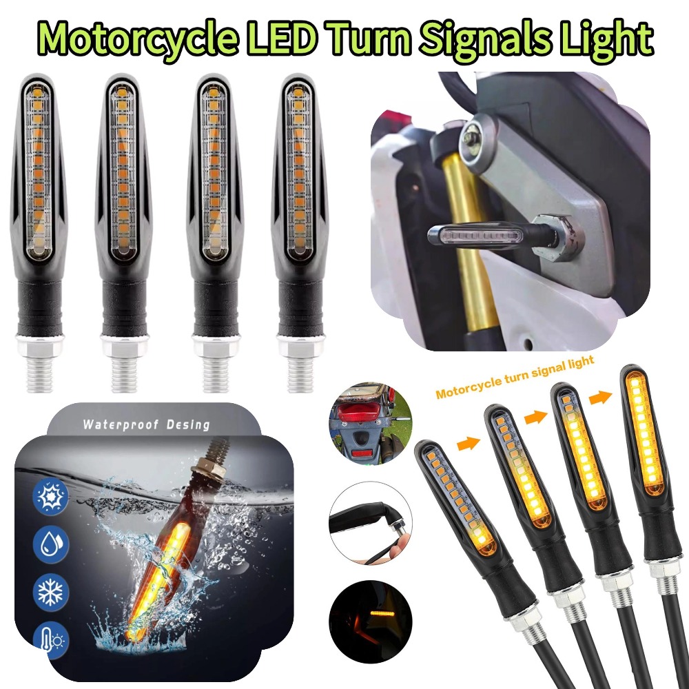 Sos Light Strobe - 2 SZT. Uniwersalne LED Kierunkowskazy Motocyklowe