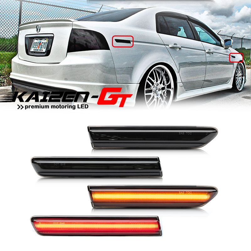 Signal Flare Kit - Przednie przyciemniane klosze, bursztynowe / tylne