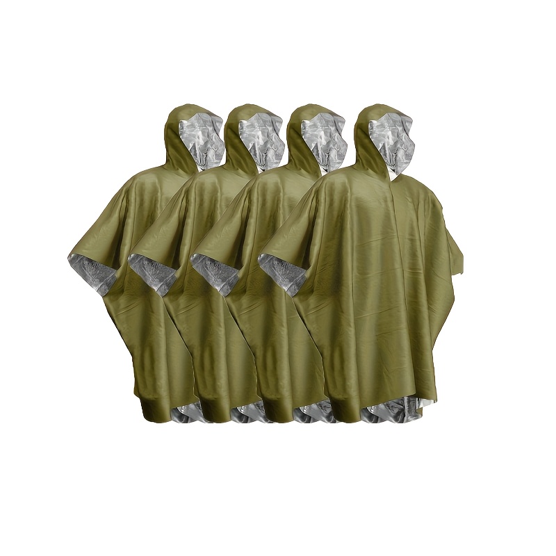 Survival Blanket Reflective - Awaryjne ponczo termiczne przeciwdeszczowe, odblaskowe, wodoodporne,