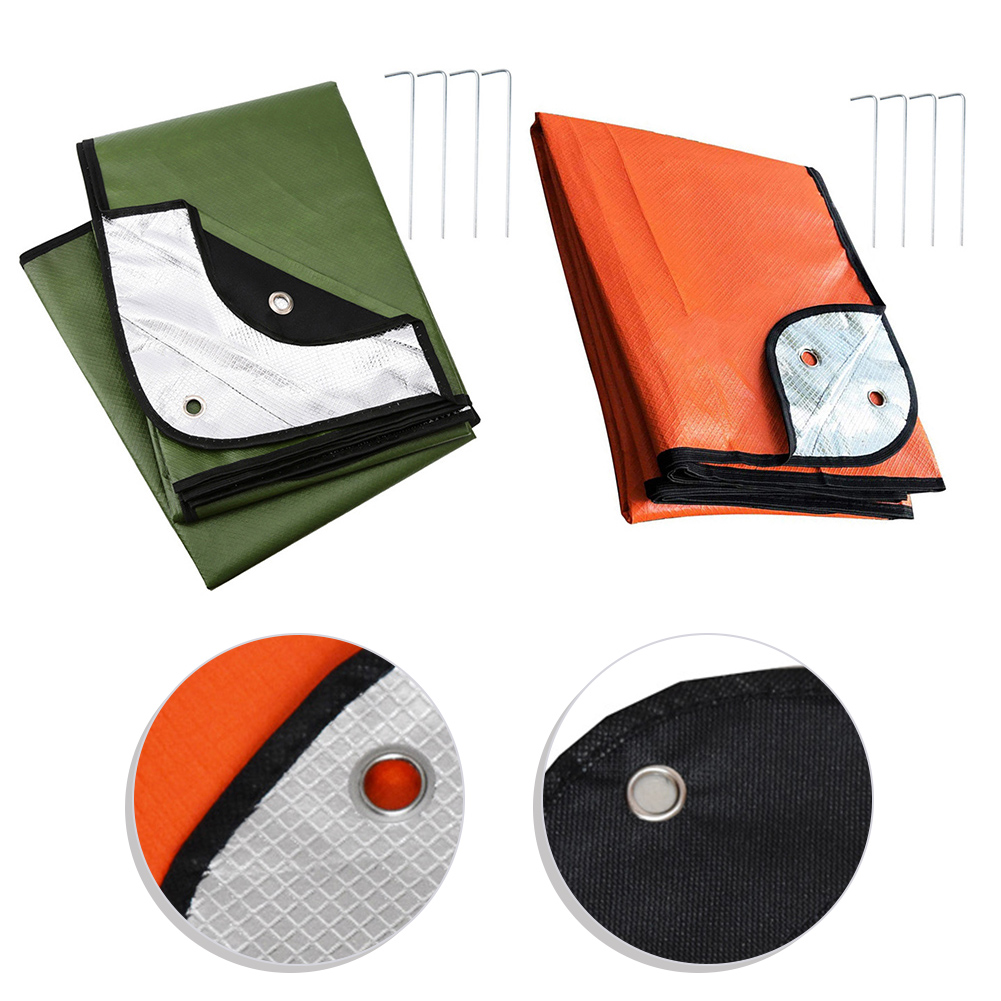 Survival Blanket Reflective - 1 szt. Koc survivalowy na kemping,
