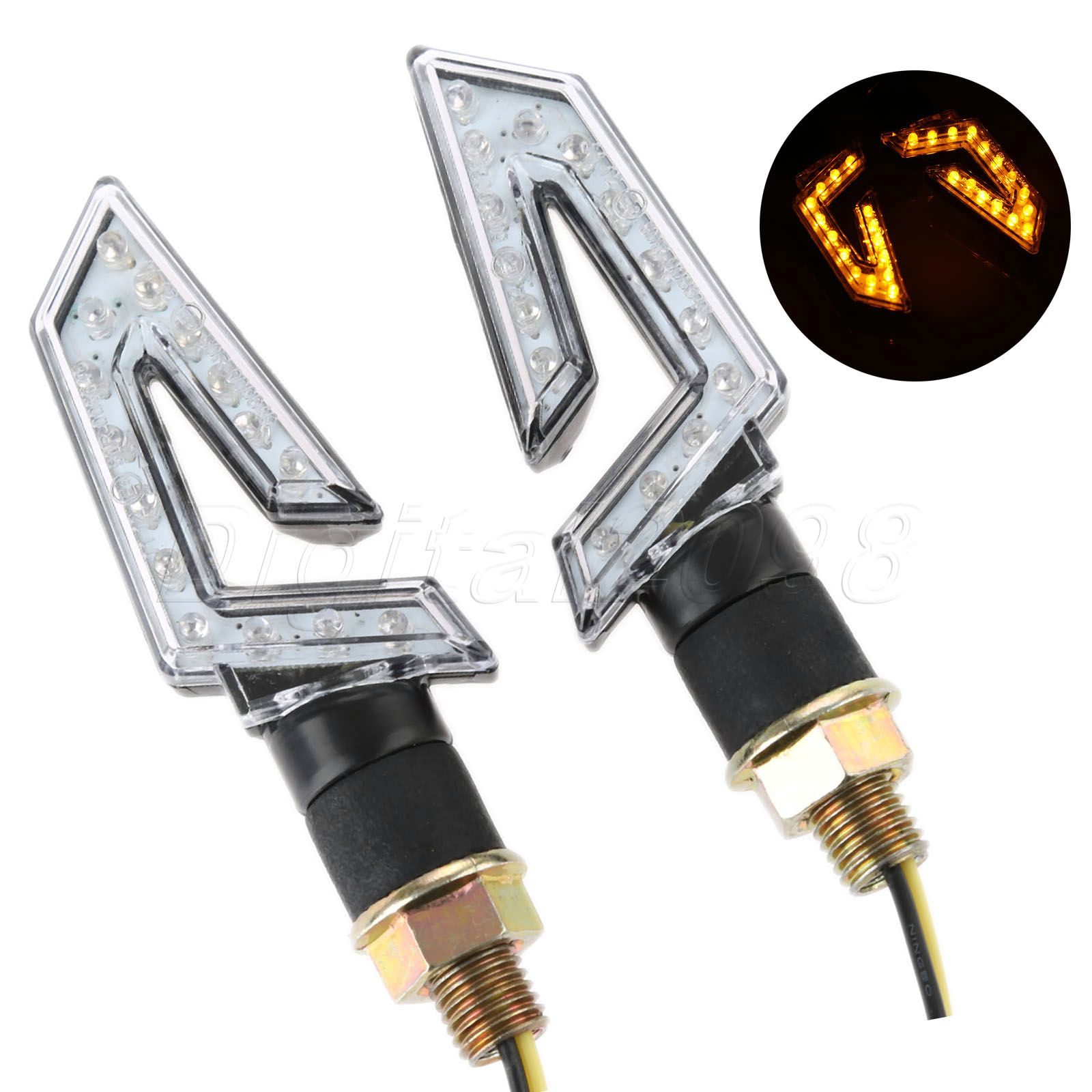 Sos Light Strobe - Yetaha 2 sztuk lampa do motocykla