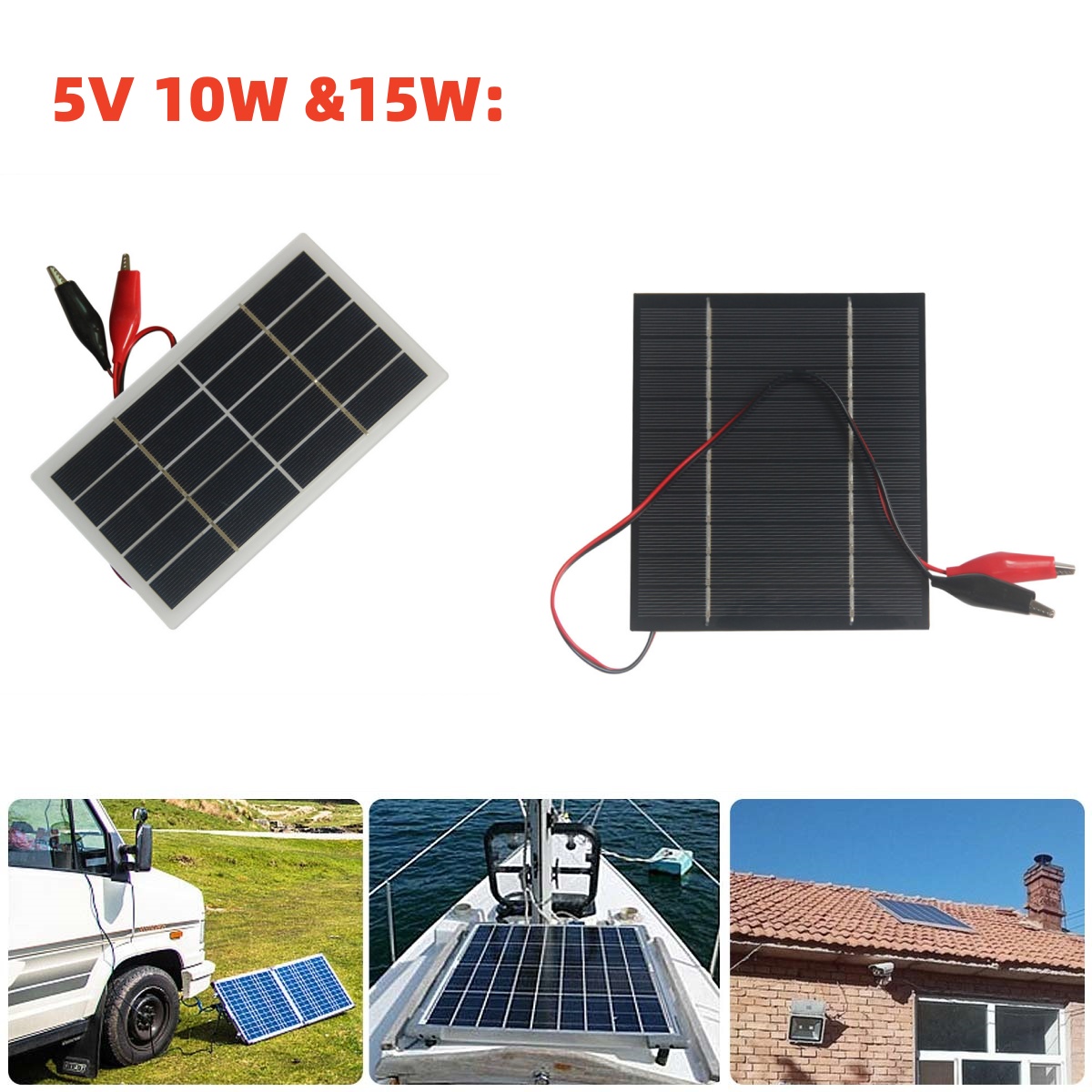 Solar Emergency Charger - Hurtowy Mini Panel Słoneczny 5V 10W
