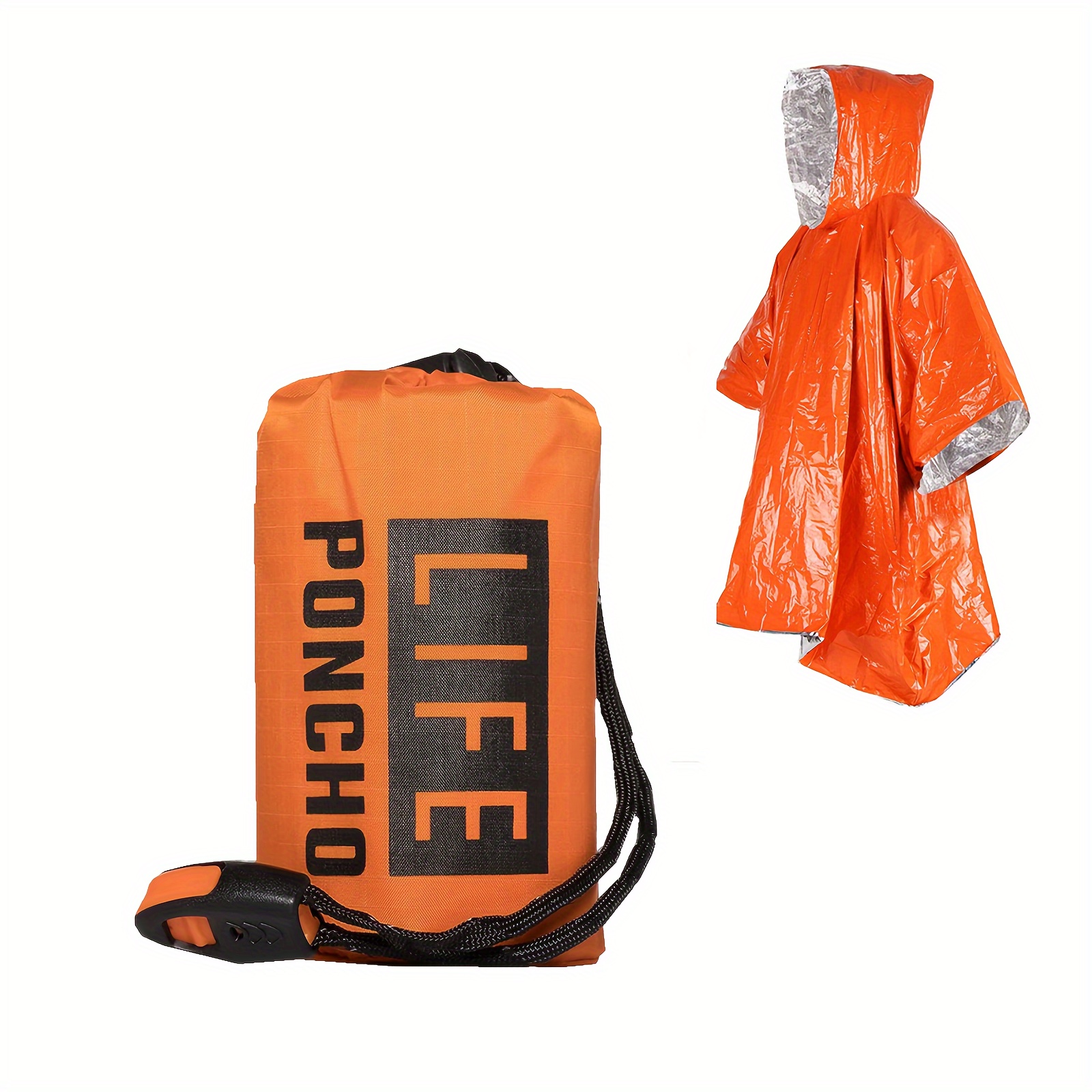 Survival Blanket Reflective - Awaryjny płaszcz przeciwdeszczowy survivalowy, termiczny koc