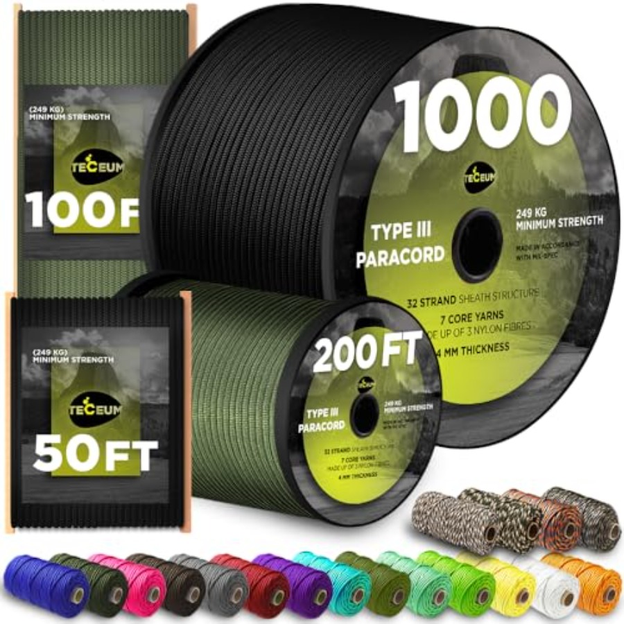 Sznurek Paracord 5/32 cala 100 – Para Cord 1000Ft recenzja i cena