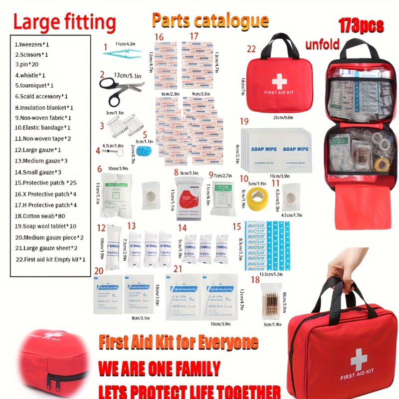 173-częściowy Zestaw Apteczki  – Bivy Bag Emergency recenzja i cena