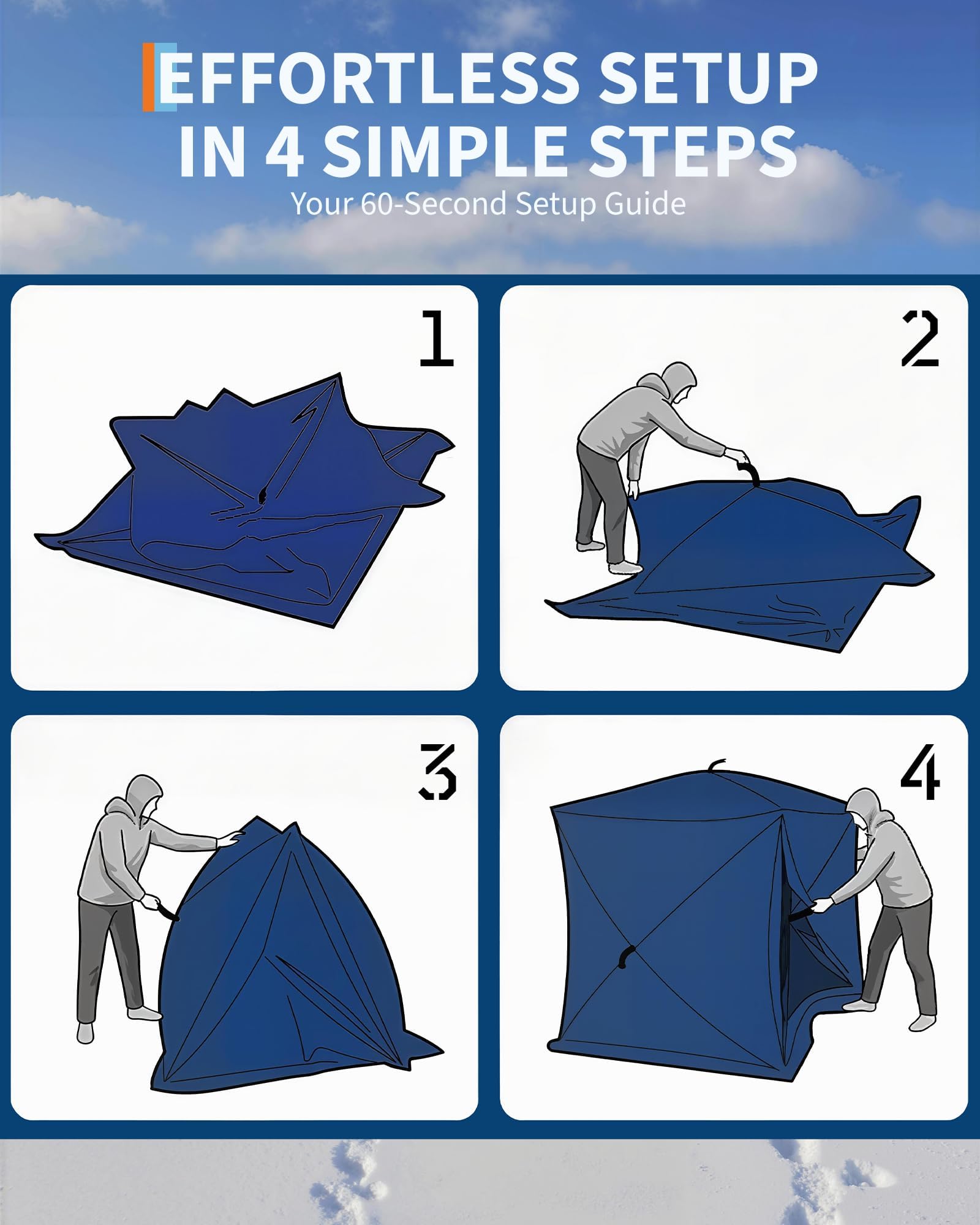 Namiot do wędkowania pod lodem – Emergency Mylar Tent recenzja i cena