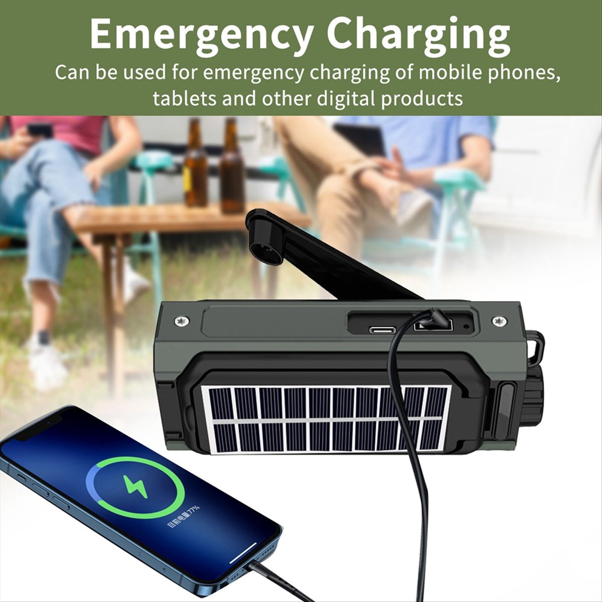 Przenośne radio solarny A26Z,  – Solar Emergency Charger recenzja i cena