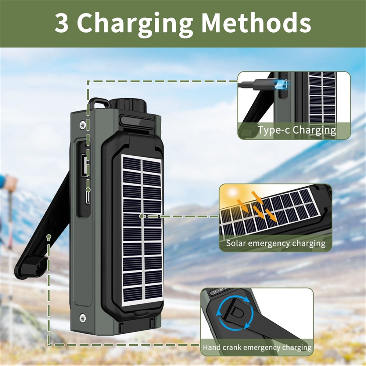 Przenośne radio solarny A26Z,  – Solar Emergency Charger recenzja i cena