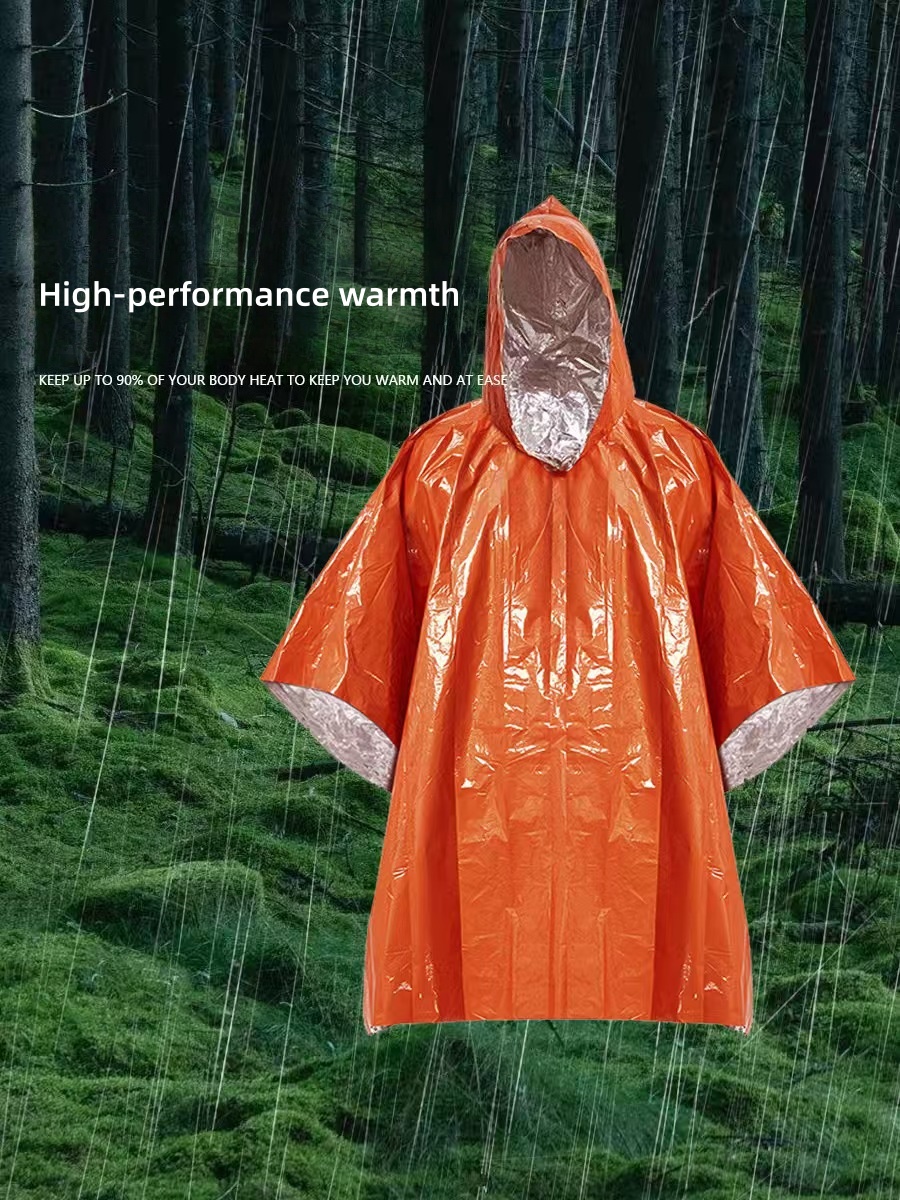 Przenośny płaszcz przeciwdeszc – Survival Blanket Reflective recenzja i cena