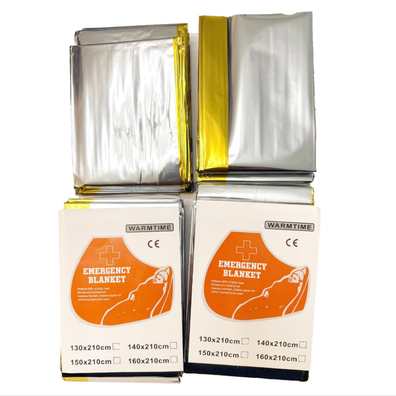 4 sztuki złoto-srebrnych koców – Emergency Mylar Tent recenzja i cena