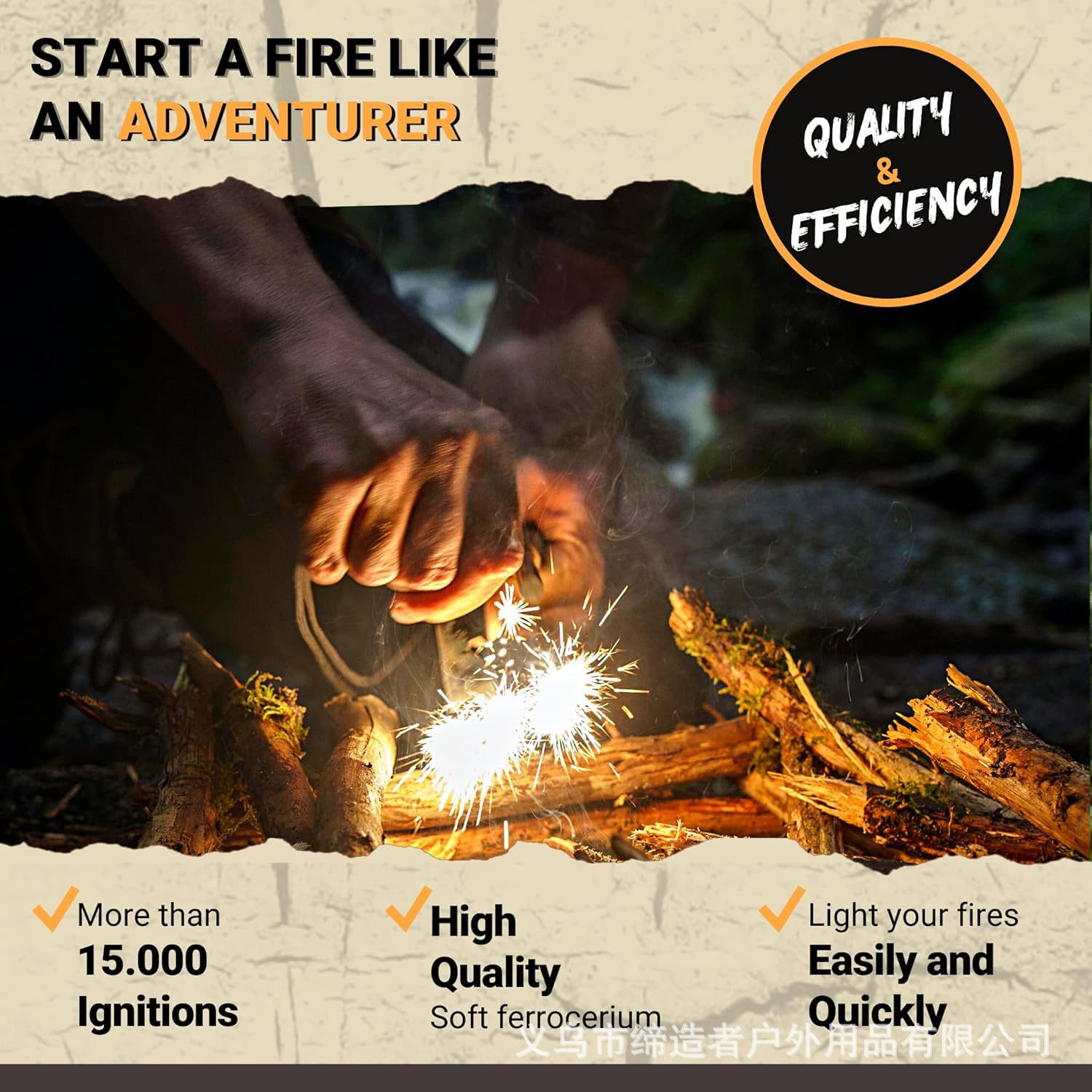 Przenośny, zewnętrzny przyrząd – Magnesium Fire Starter recenzja i cena