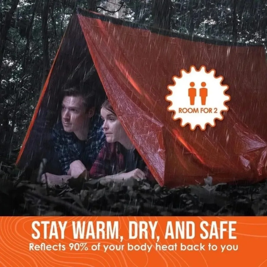 1 szt. Awaryjny śpiwór przeciw – Emergency Mylar Tent recenzja i cena