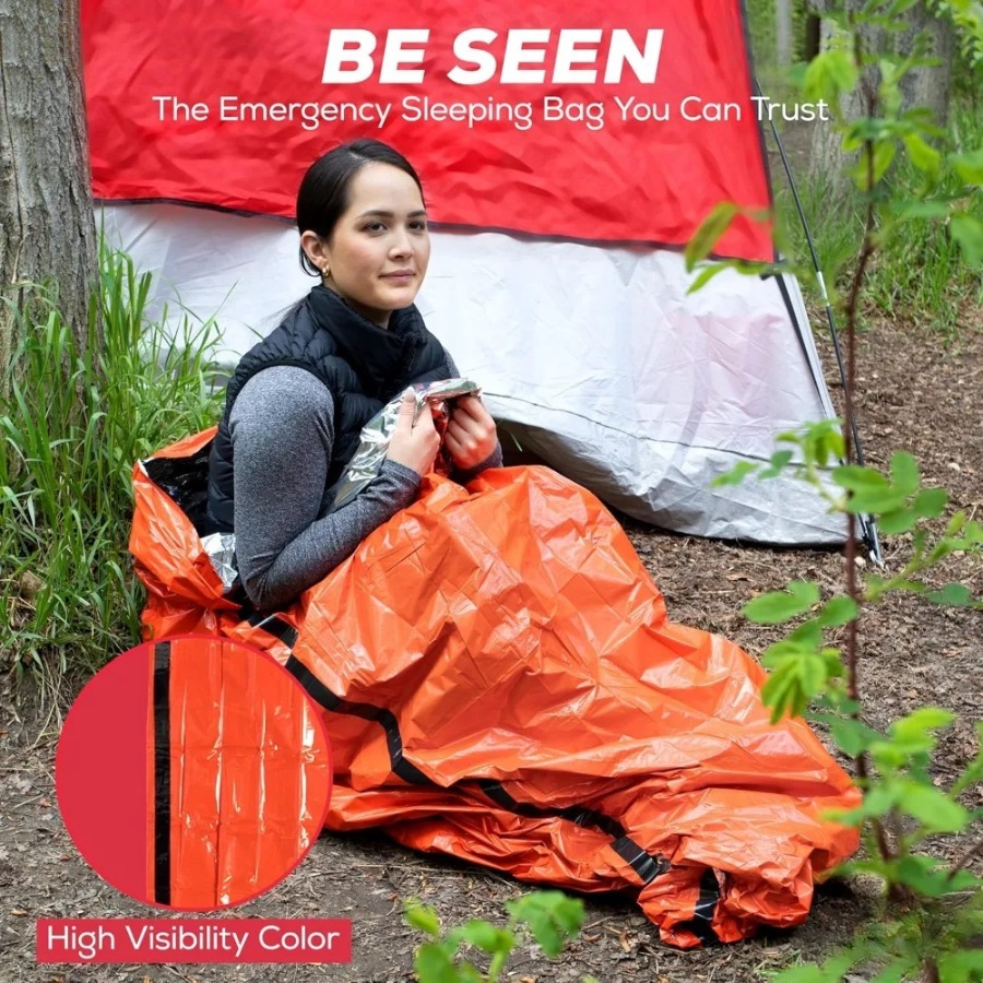 1 szt. Awaryjny śpiwór przeciw – Emergency Mylar Tent recenzja i cena