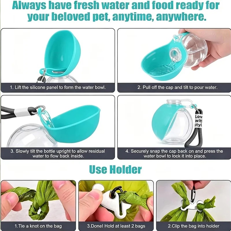 Przenośna butelka na wodę 2w1  – Water Bag Collapsible recenzja i cena