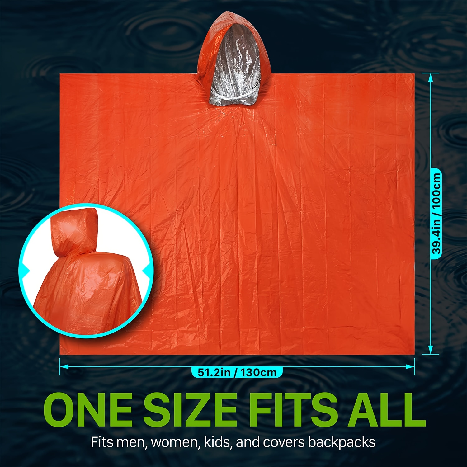 Awaryjny płaszcz przeciwdeszcz – Survival Blanket Reflective recenzja i cena