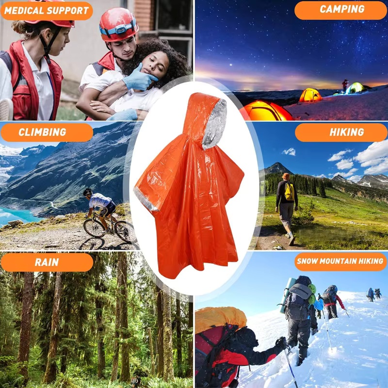 Awaryjny płaszcz przeciwdeszcz – Survival Blanket Reflective recenzja i cena